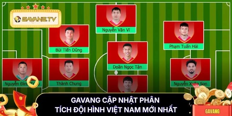 Gavang cập nhật phân tích đội hình Việt Nam mới nhất