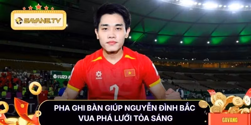 Pha ghi bàn giúp Nguyễn Đình Bắc vua phá lưới tỏa sáng